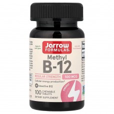 Jarrow Formulas, метил B12, 500 мкг, 100 жевательных таблеток